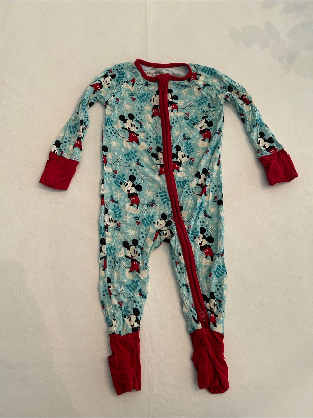 Disney Little Sleepies Mickey Mouse Footed One-Piece Pajamas